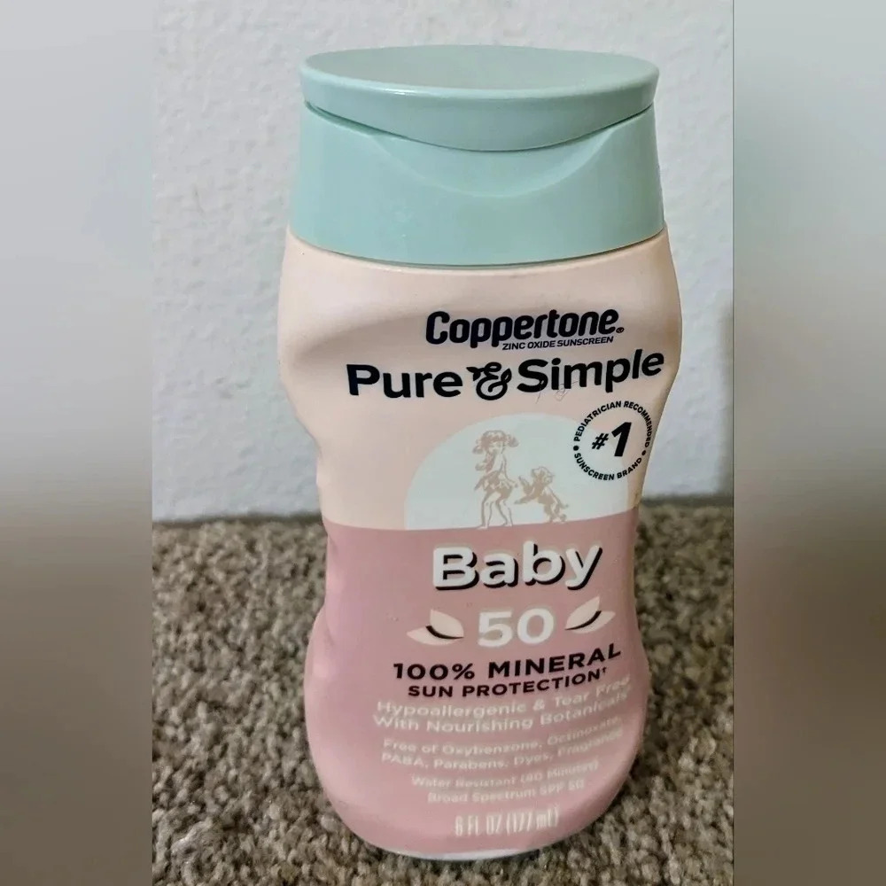 Coppertone‎ Pure & Simple BABY SPF 50 Nourishing Sunscreen Lotion Exp: 12/2024